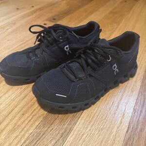 On Cloud X Black Womens Running Shoes Sneakers W 8 Swiss Engineering